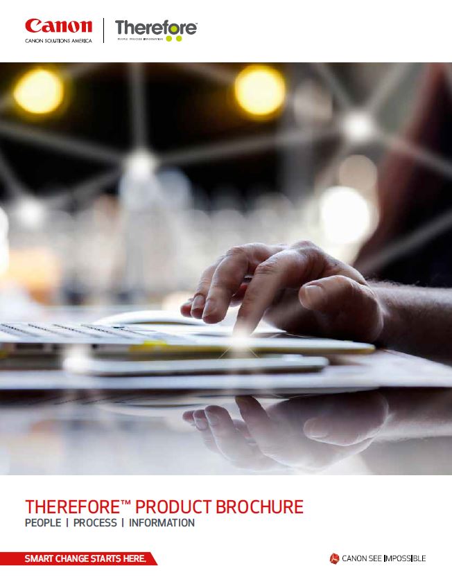 Therefore Brochure CoverCanon, Excel Business Systems, Delaware, DE, Pennsylvania, PA
