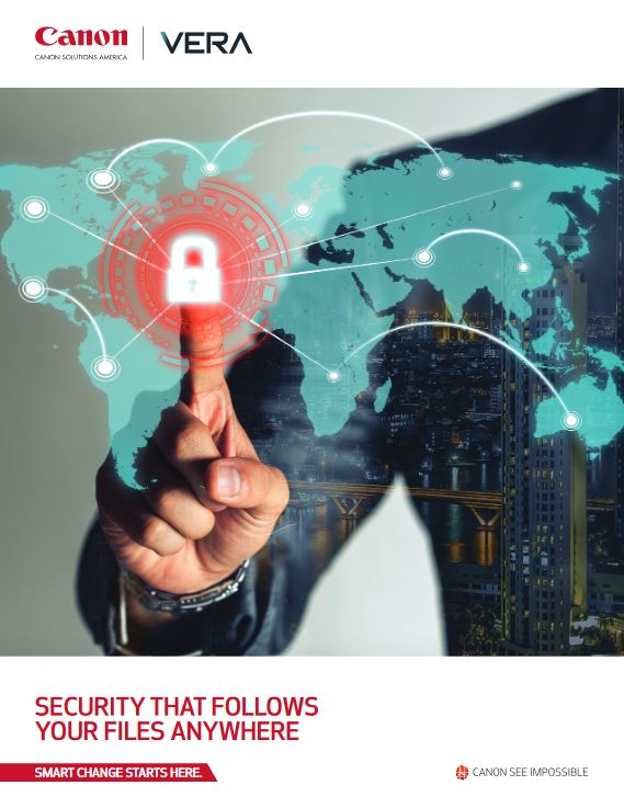 Vera Brochure Cover, Canon Excel Business Systems, Delaware, DE, Pennsylvania, PA