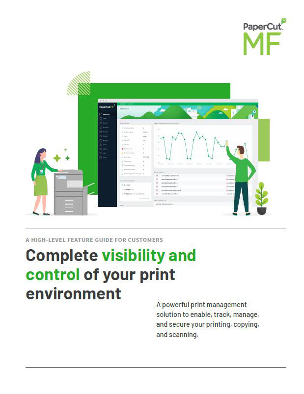 Kyocera Software Cost Control And Security Papercut Mf Brochure Thumb, Excel Business Systems, Delaware, DE, Pennsylvania, PA