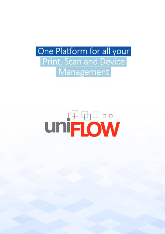 Uniflow Brochure Cover, Canon two sides, Excel Business Systems, Delaware, DE, Pennsylvania, PA